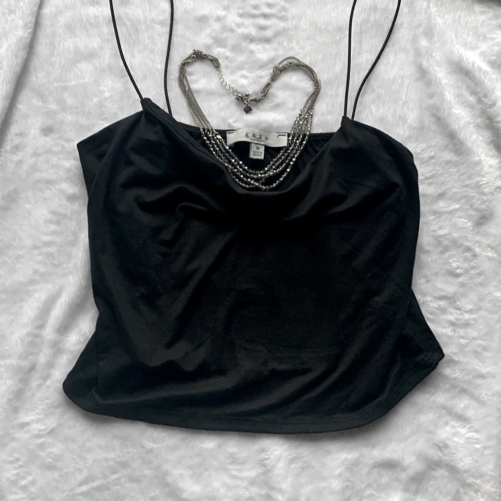 Sexy spaghetti strap soft crop top